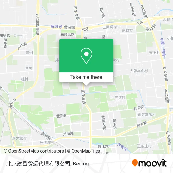 北京建昌货运代理有限公司 map