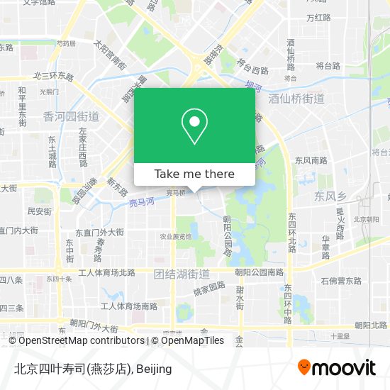 北京四叶寿司(燕莎店) map