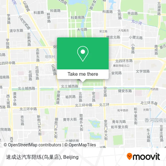 速成达汽车陪练(鸟巢店) map
