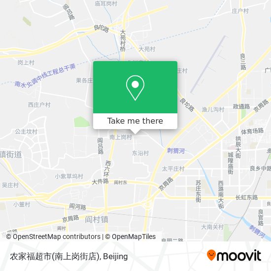 农家福超市(南上岗街店) map