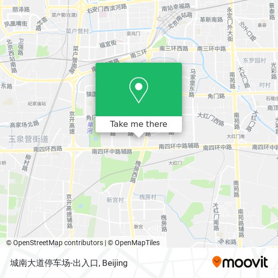 城南大道停车场-出入口 map