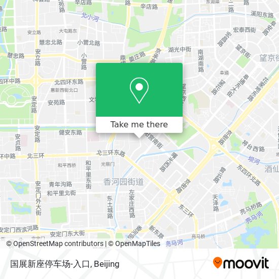 国展新座停车场-入口 map