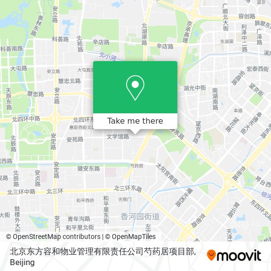 北京东方容和物业管理有限责任公司芍药居项目部 map