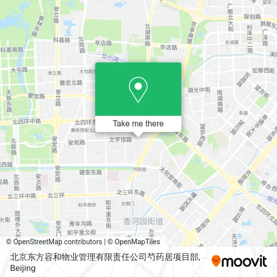 北京东方容和物业管理有限责任公司芍药居项目部 map