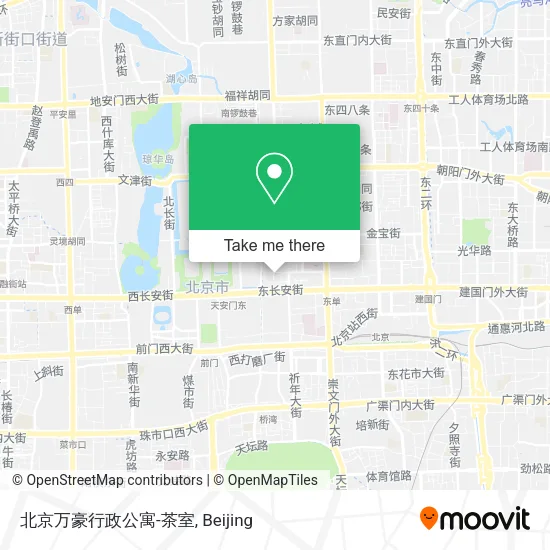 北京万豪行政公寓-茶室 map