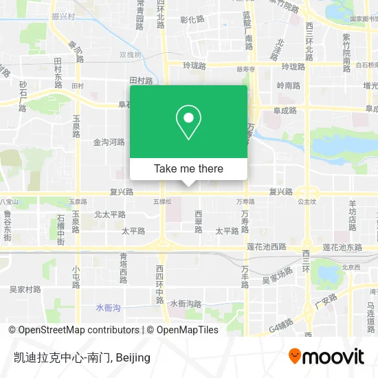 凯迪拉克中心-南门 map
