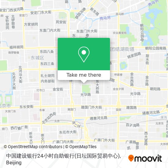 中国建设银行24小时自助银行(日坛国际贸易中心) map