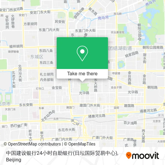 中国建设银行24小时自助银行(日坛国际贸易中心) map