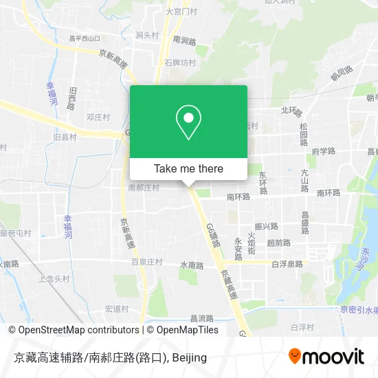 京藏高速辅路/南郝庄路(路口) map