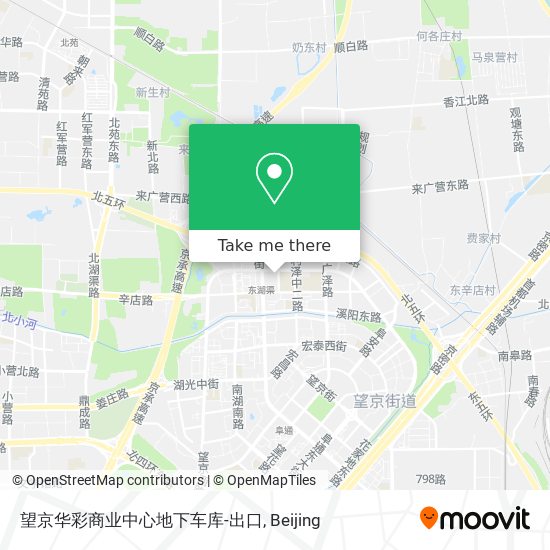 望京华彩商业中心地下车库-出口 map