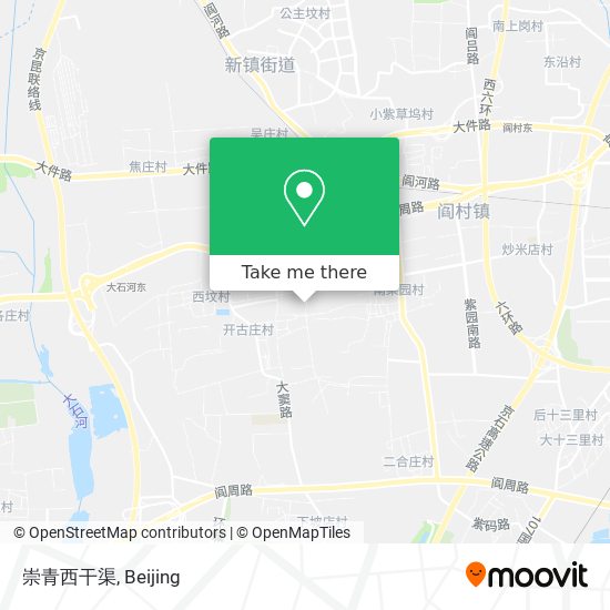崇青西干渠 map