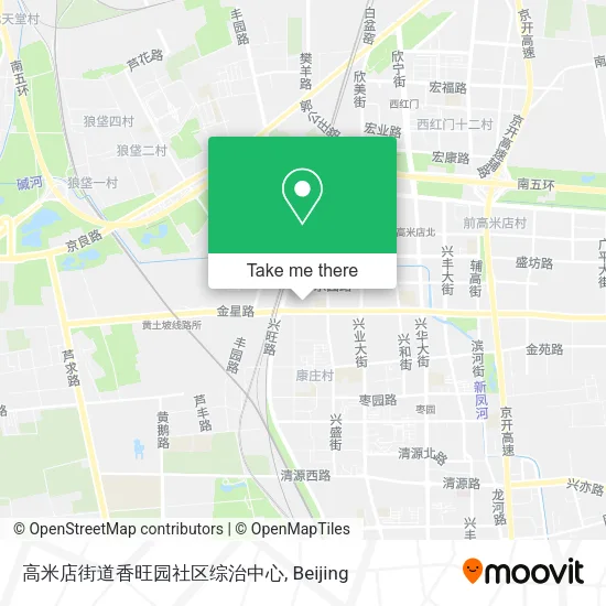 高米店街道香旺园社区综治中心 map