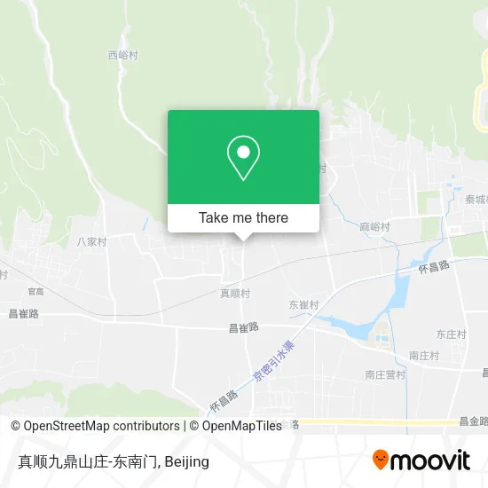 真顺九鼎山庄-东南门 map