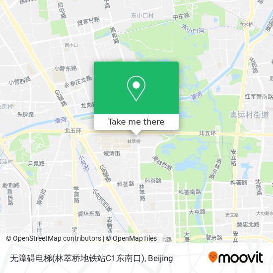 无障碍电梯(林萃桥地铁站C1东南口) map