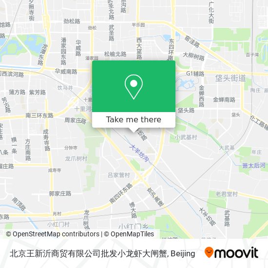 北京王新沂商贸有限公司批发小龙虾大闸蟹 map