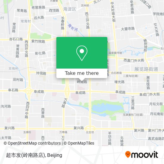 超市发(岭南路店) map