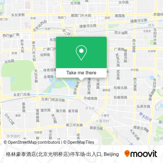格林豪泰酒店(北京光明桥店)停车场-出入口 map