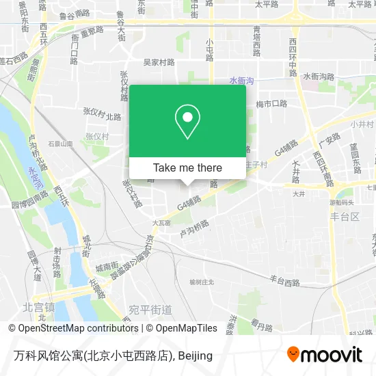 万科风馆公寓(北京小屯西路店) map