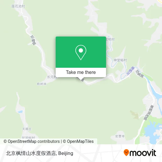 北京枫情山水度假酒店 map