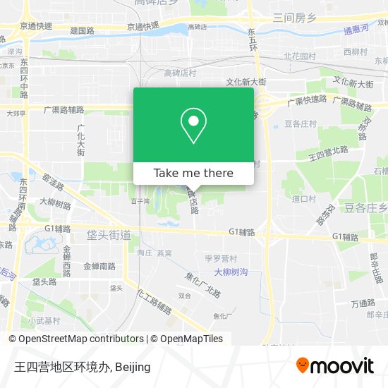 王四营地区环境办 map