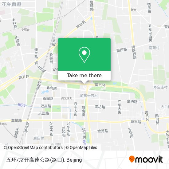 五环/京开高速公路(路口) map