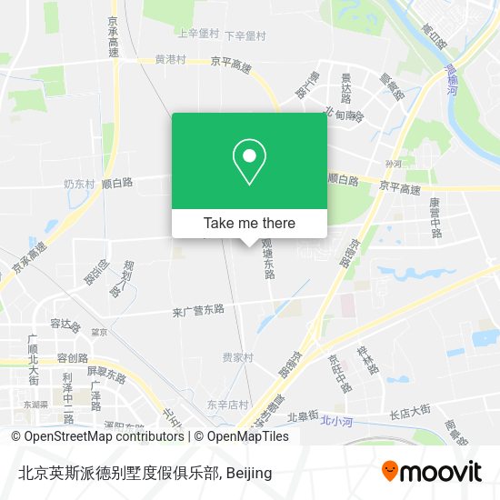 北京英斯派德别墅度假俱乐部 map