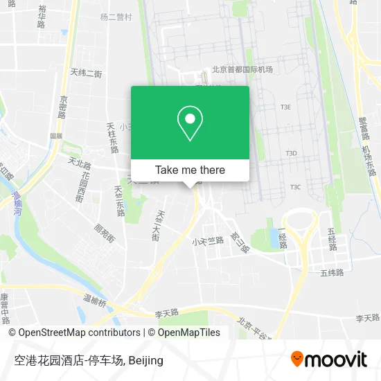 空港花园酒店-停车场 map