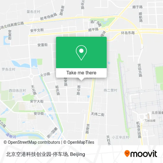北京空港科技创业园-停车场 map