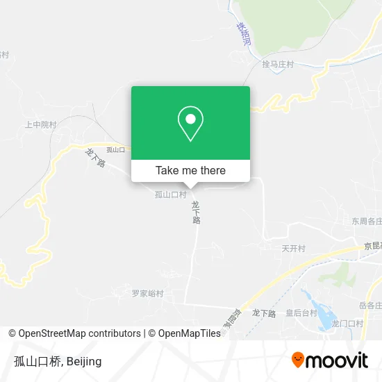 孤山口桥 map