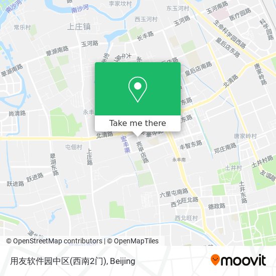用友软件园中区(西南2门) map