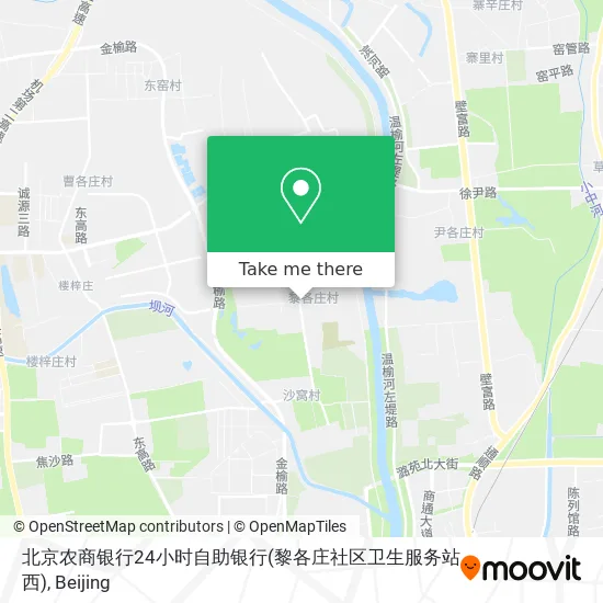北京农商银行24小时自助银行(黎各庄社区卫生服务站西) map