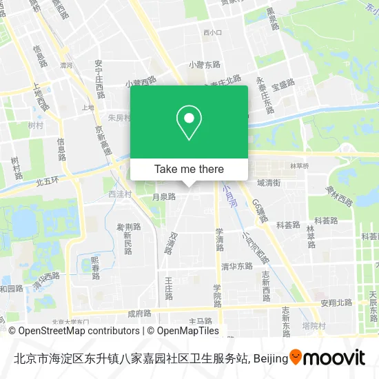 北京市海淀区东升镇八家嘉园社区卫生服务站 map