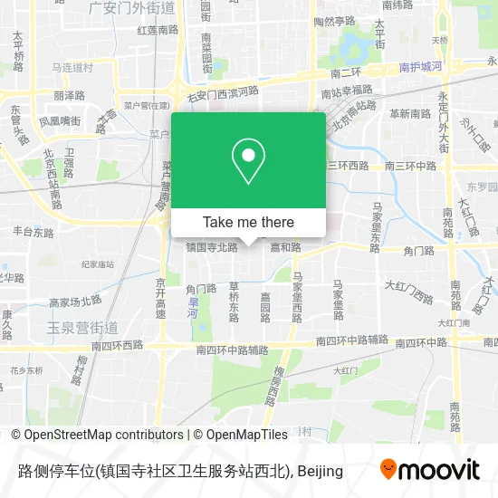 路侧停车位(镇国寺社区卫生服务站西北) map