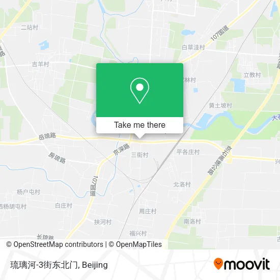 琉璃河-3街东北门 map