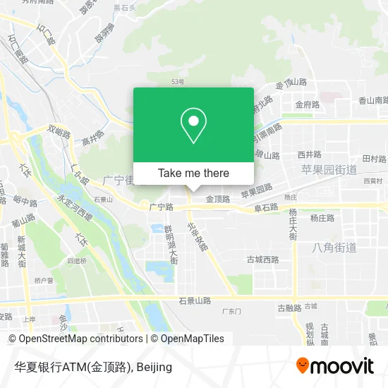 华夏银行ATM(金顶路) map