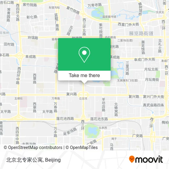 北京北专家公寓 map