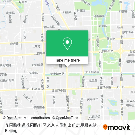花园路街道花园路社区来京人员和出租房屋服务站 map