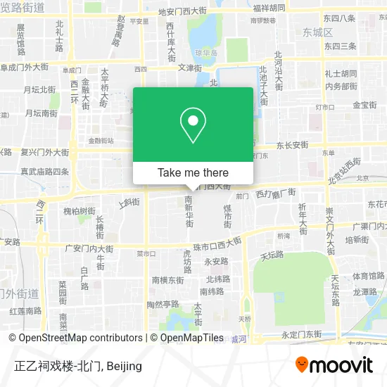 正乙祠戏楼-北门 map