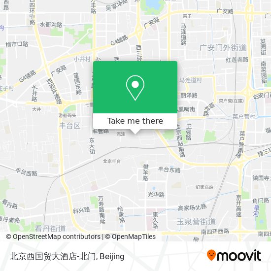 北京西国贸大酒店-北门 map
