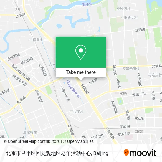北京市昌平区回龙观地区老年活动中心 map