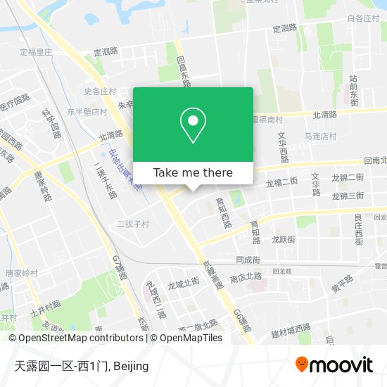 天露园一区-西1门 map