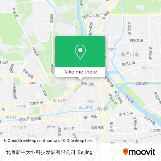 北京新中大业科技发展有限公司 map