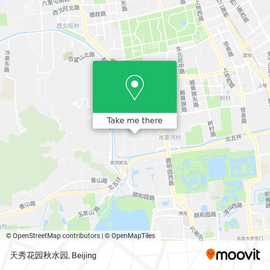 天秀花园秋水园 map