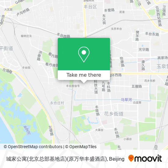 城家公寓(北京总部基地店)(原万华丰盛酒店) map