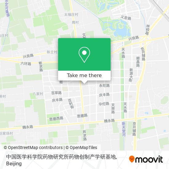 中国医学科学院药物研究所药物创制产学研基地 map