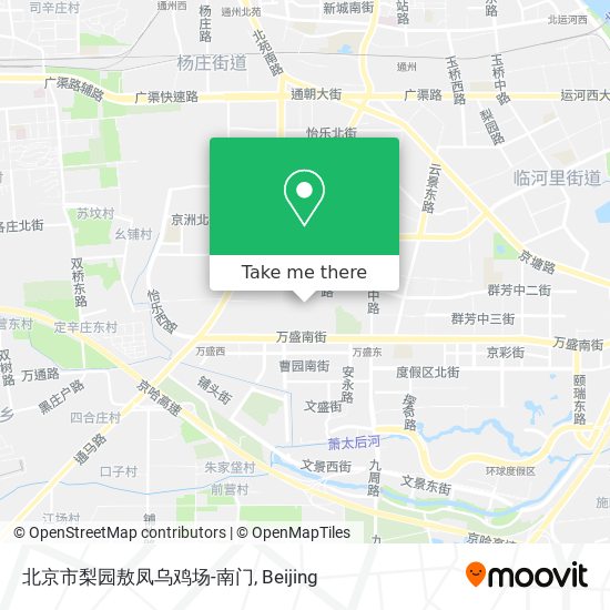 北京市梨园敖凤乌鸡场-南门 map