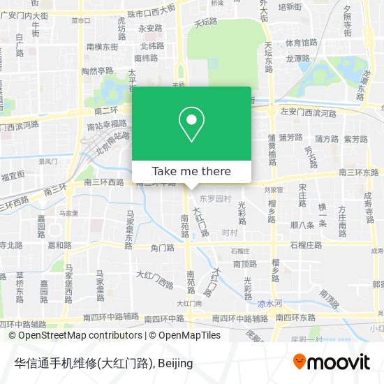 华信通手机维修(大红门路) map