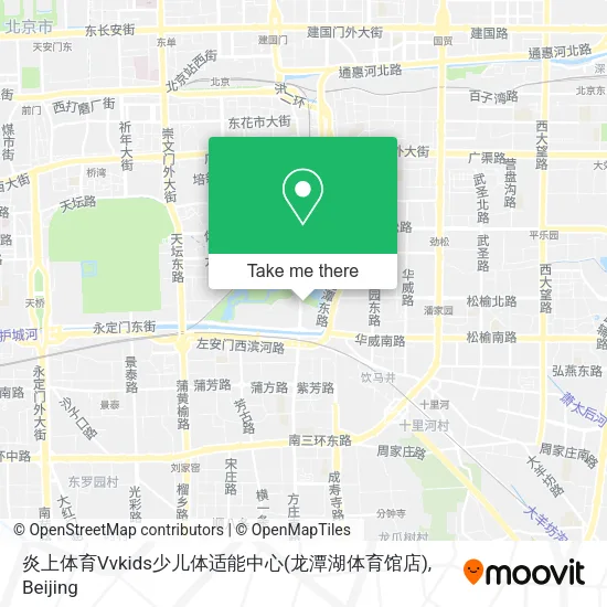 炎上体育Vvkids少儿体适能中心(龙潭湖体育馆店) map