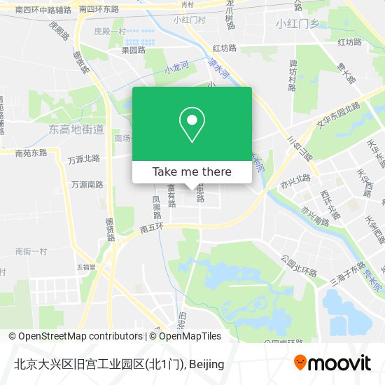 北京大兴区旧宫工业园区(北1门) map