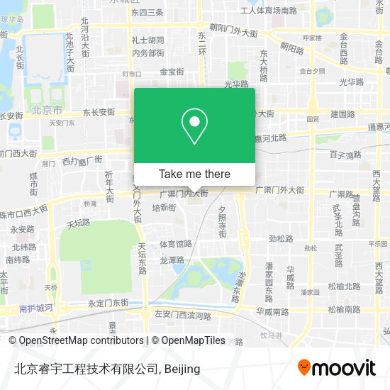 北京睿宇工程技术有限公司 map